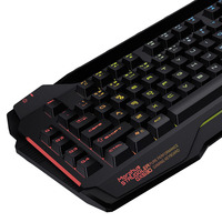 Aikun GX630 7 renk RGB oyun klavyesi, USB Hub, ses giriş/çıkış bağlantı noktası 104 tuşları kablolu teclado gamer için