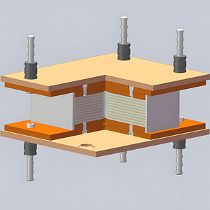 Highway Bridge Seismic Isolation Rectangular and Circular Elastomeric Bearing High Damping Bridge Rubber Bearing - Product Image 3