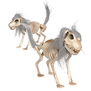 Decoración de Halloween: Esqueleto de Plástico de Perro con Crin para Casa Embrujada, Cementerio, Decoración de Fiesta Temática de Huesos de Perro - Product Image 3