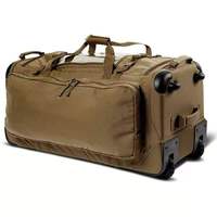 Sac de voyage à roulettes 126L de haute qualité, géométrique, vintage, personnalisé, en nylon imperméable avec fermeture éclair, grand et durable pour l'extérieur