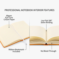 Libreta A5 de Cuero PU Minimalista con Logotipo Personalizado, Diario Profesional para Reuniones de Negocios, Publicidad Corporativa y Regalos