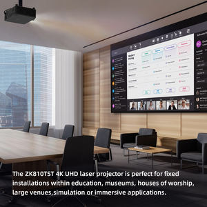 Projecteur laser professionnel Optoma ZK608TST à courte focale, haute luminosité, 4K UHD, 8500 lumens, décalage de l'objectif, cinéma 3D, projecteur de cinéma - Product Image 4