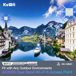 Point d'accès extérieur KuWFi industriel Wi-Fi 6 haute puissance 3000 Mbps avec gestion à distance, répéteur maillé <span class=keywords><strong>longue</strong></span> <span class=keywords><strong>portée</strong></span> IP67 pour écoles - Product Image 5