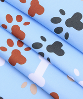 Oxford chien de compagnie tapis tissu coton toile polyester imprimé étanche brillant silicone enduit argent film ripstop tente auvent