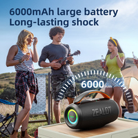 Zealot P11 RGB LED Enceinte en plastique avec batterie rechargeable, puissance de sortie 50W pour home cinéma et utilisation en extérieur