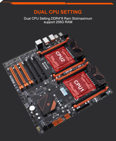 Placa Base HUANANZHI X99-F8D PLUS X99-F8D/T8D/8D4/8D3 X10X99-8D/16D Compatible con CPU Dual, DDR4, Memoria de Servidor para Escritorio
