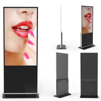 Kiosque tactile vertical sur pied pour téléviseur 4K 55 pouces, écran d'affichage publicitaire intérieur, écran LCD LED numérique HD