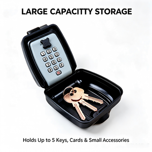 Boîte de rangement métallique grande capacité, résistante aux intempéries, avec serrure à combinaison pour clés, idéale pour les <span class=keywords><strong>agences</strong></span> immobilières - Product Image 1