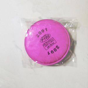 Masker <span class=keywords><strong>Gas</strong></span> Respirator 2091 2097, penyaring debu katun sangat efisien - Product Image 3