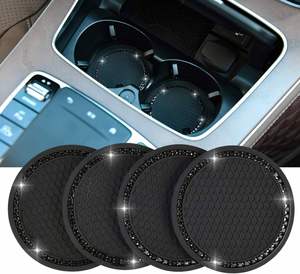 Alfombrilla Antideslizante de Silicona para Botella de Agua con Diseño de Montaña Rusa, Accesorios Impermeables para el Interior del Automóvil, Precio Económico, Gran Venta - Product Image 5