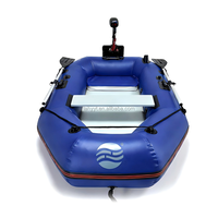Bateau pneumatique gonflable léger et durable en PVC, monoplace, haute vitesse, pour sports nautiques, pliable, pour sauvetage d'urgence et dérive