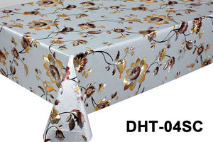 エレガントなデザイン装飾的な正方形のエンボス加工されたPVCテーブルカバーテーブルクロス防水と耐油性 - Product Image 6