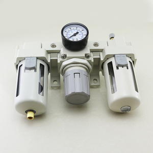 Unidad de combinación de filtro de aire neumático de aleación de aluminio, tamaño de Puerto 1/2, combinación neumática FRL, SMC - Product Image 5