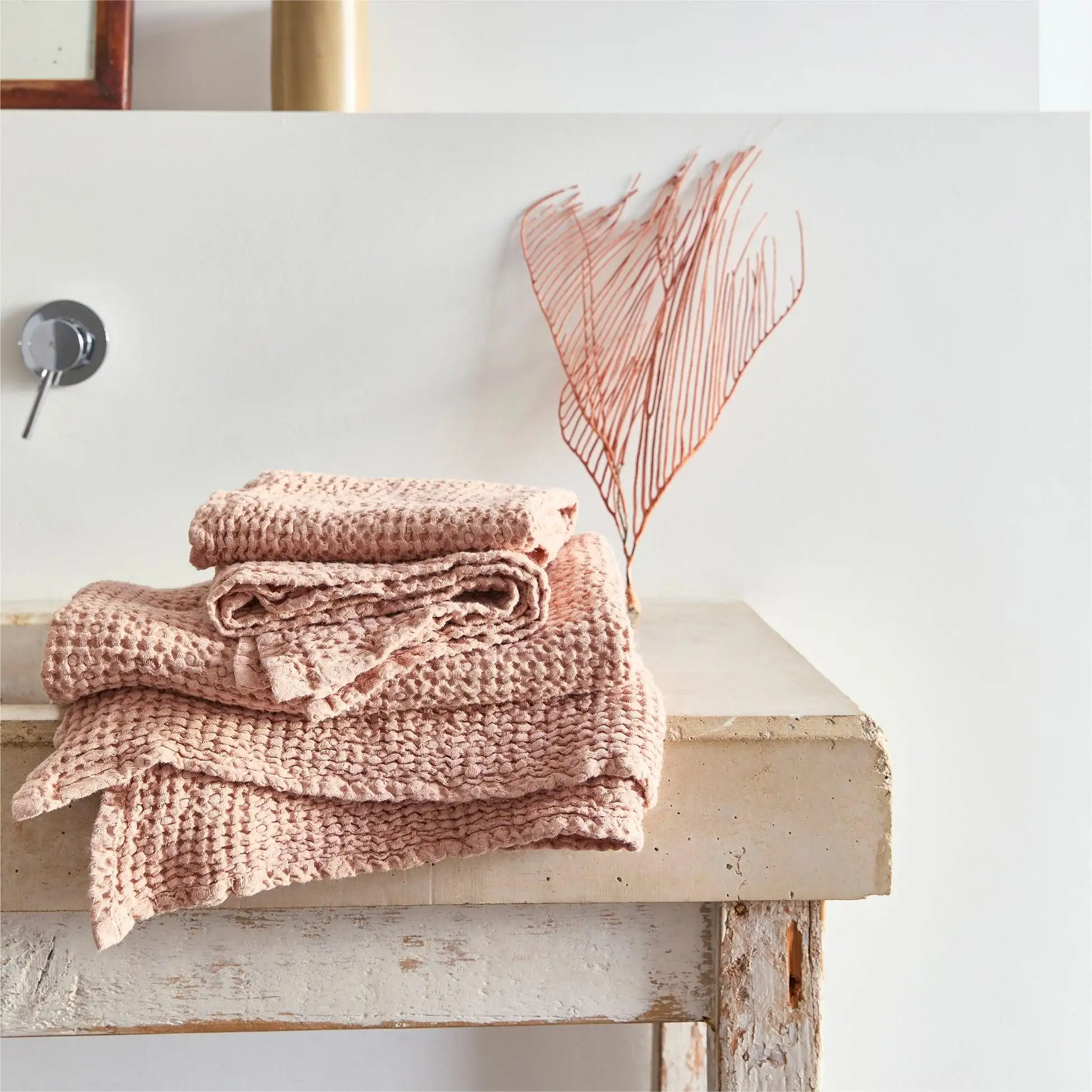 Wholesale Cotton Weave Waffle Weave Face Towel Bath Towel for Bathroom