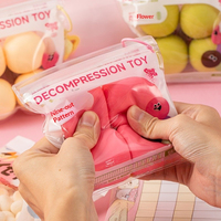 Jouet anti-stress en forme de boulette de viande mignonne, petite taille, pour enfants, aliment simulé, vente en gros pour supermarchés