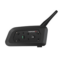 עמיד למים V6 מלא דופלקס bluetooth קסדת אינטרקום אוזניות האינטרפון לאופנועים