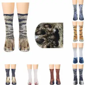 Calcetines con estampado 3D de pata de Animal para bebé, novedad, a granel