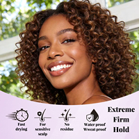 Colle à perruque professionnelle de qualité salon, forte tenue, résistante à l'eau et à la transpiration, transparente, sans latex, colle pour dentelle OEM