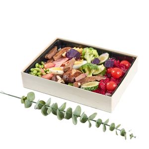 Fiambrera Bento de Sushi de madera desechable personalizada <span class=keywords><strong>para</strong></span> <span class=keywords><strong>llevar</strong></span>, cajas de repostería pequeñas de madera - Product Image 1