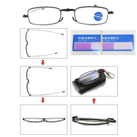 Lunettes de lecture haute définition unisexes, ultralégères en résine, pour presbytes, portables et pliables, pour la protection de la vue