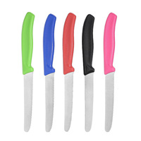 Fulwin japonais sushi cuisine chef tranche de pain utilitaire couteaux d'office acier 6pcs couteau de chef ensemble avec manche coloré