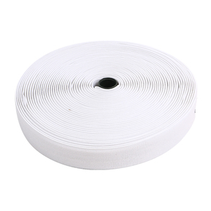 Sangle crochet et boucle en nylon noir blanc de 20mm - Product Image 2