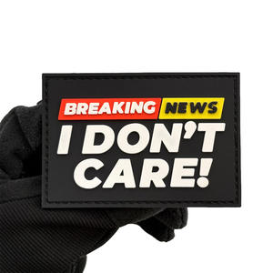 שובר טלאי morale חדשות עם עבור זרוע סיכה-על pvc רך גומי מים 3D עמיד משולש צורה גודל להתאמה אישית - Product Image 3