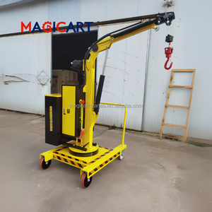 Mini grue électrique portative 2T, grue rotative à 360 degrés, petite grue hydraulique portable pour la manutention quotidienne - Product Image 1