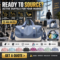 Sac de sport Oxford à compartiment à chaussures, poche humide/sèche et pochette pour trolley, idéal pour les voyages de fitness et les week-ends – Marque Distributeur
