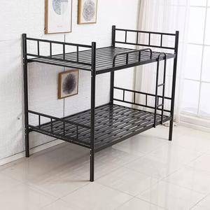 Lit superposé moderne pour adultes, structure en fer <span class=keywords><strong>à</strong></span> 2 étages avec échelle, gain <span class=keywords><strong>de</strong></span> place, lit mezzanine durable pour hôtel et usage domestique - Product Image 1