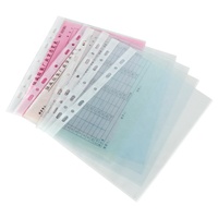 Poinçon de poche A4 A5 transparent, pièces, en plastique, en forme de L, affiche, lime de rangement, Pages intérieures