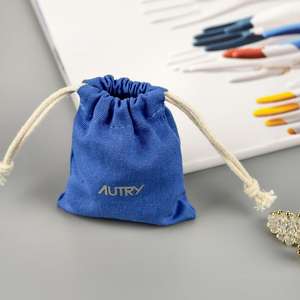 Prix d'usine, logo personnalisé, pochette en coton recyclable, sérigraphie, cordon de serrage, pochette en coton anti-poussière pour l'emballage - Product Image 2