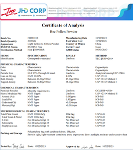 Polvo de Polen de Abeja Soluble en Agua, Certificado FSSC, Almacén a Granel para Suplementos Dietéticos - Product Image 5