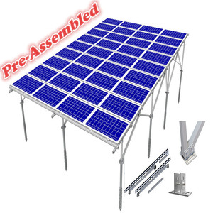 <span class=keywords><strong>2022</strong></span> el más nuevo soporte de riel de montaje Solar paneles solares estructura de soporte de montaje en rack para diferentes techos y suelo de aluminio P7 - Product Image 4