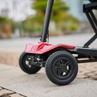 Scooter de Movilidad Eléctrico Plegable Automático de 4 Ruedas, Scooter de Movilidad Eléctrico de Viaje para Adultos