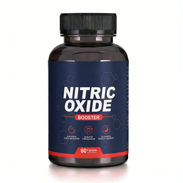 Private Label Nitric Oxide Booster Supplements Natural Dietary Capsules for Adult Energy Muscle Growth Health Support 60