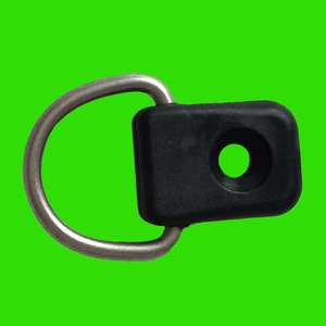 Hebilla de anillo en D de acero inoxidable con almohadilla de goma para uso en exteriores en barcos y kayaks - Product Image 4