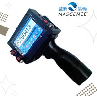 Imprimante jet d'encre portable / Imprimante d'étiquettes à écran tactile intelligent / Impression de date/lot/code QR pour carton/plastique/œufs/batteries