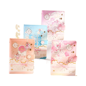 Toptan renk sayfası günlüğü dizüstü kawaii sevimli çocuklar anime okul öğrencileri karikatür kiraz çiçeği melek dizüstü - Product Image 1
