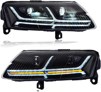 Para Audi A6 2005-2008, Conjunto de Faros Delanteros LED Modificados, Repuesto de Faros para Automóvil, Suministro de Fábrica, Piezas de Automóvil -- Un Par