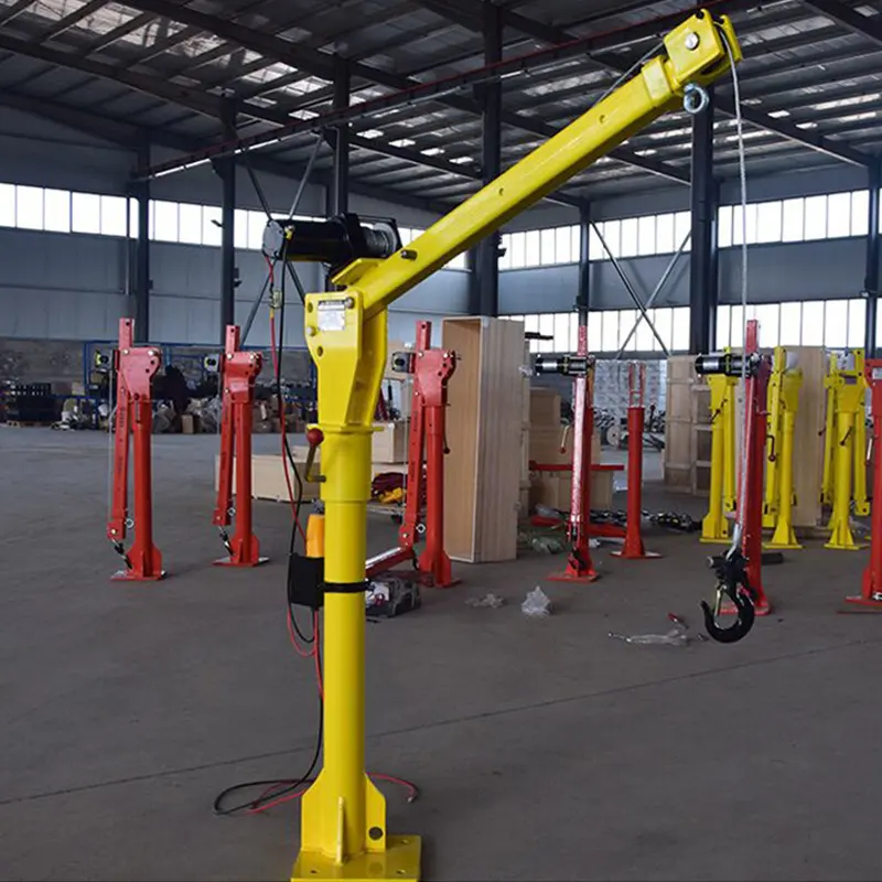 High quality 1000kg Mini Pickup Truck Mounted Lifting Mini Crane For Sale