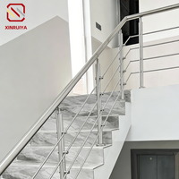 Rampe de balcon en acier inoxydable de haute qualité, main courante d'escalier, garde-corps industriel, design moderne, hôtel, villa, résistant à la rouille