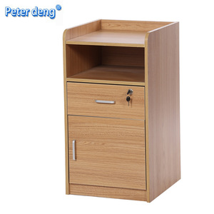 Table de chevet en bois Peterdeng, armoire de rangement pour hôpital avec tiroir et porte, pour lits d'hôpital et lits de soins infirmiers - Product Image 1