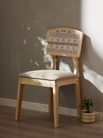 Chaises de restaurant rétro MULIGNA, chaises de salle à manger en bois de style industriel du milieu du siècle pour restaurant, café, hôtel, appartement, salle à manger
