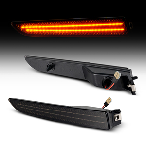 Feux latéraux de pare-chocs avant à LED pour Ford Fusion 2006-2009 OEM # Feux de signalisation de stationnement 6E53-13B220-AD 6E53-13B220-AD, lentille fumée - Product Image 3