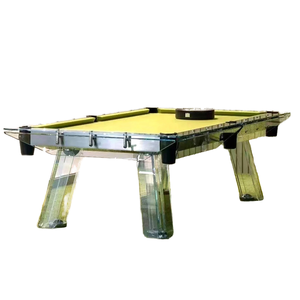 Naipni thiết kế hiện đại Acrylic kính thời trang Drop Pocket 8ft/9ft bi-a bàn bi-a trên bán - Product Image 4