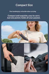 Top Face Object Tracking 4K Body <b>Camera</b> External Microphone Mini Video Audio Pocket Cam 330. Rotation <b>Camera</b> Outdoor Bike Travel - Product Image 3