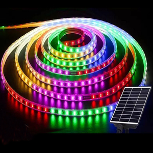 Bande lumineuse <span class=keywords><strong>LED</strong></span> <span class=keywords><strong>solaire</strong></span> étanche pour <span class=keywords><strong>extérieur</strong></span>, pour la décoration de cour, éclairage architectural paysager, bande lumineuse COB néon 24V - Product Image 3