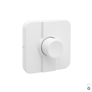 Botón de descarga remoto de plástico cromado de 80x80mm para inodoro, montado en la pared - Product Image 1