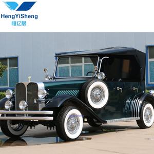 Mini coche eléctrico negro de gama alta, coches clásicos de doble asiento para recursos hoteleros a la venta con luces LED - Product Image 1